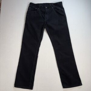 Gap 1969 Straight Corduroy Pants Mens 33 (fits 34x30) True Black 100% Cotton